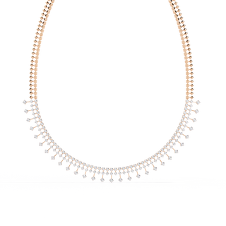 Luxury Round Diamond Necklace by Aupulent Jewellery 100% certified lab grown diamonds
