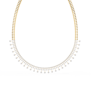 Luxury Round Diamond Necklace by Aupulent Jewellery 100% certified lab grown diamonds