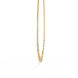 Luxury Round Diamond Necklace by Aupulent Jewellery 100% certified lab grown diamonds