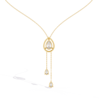 Artistic-Shape Diamond Necklace by Aupulent Jewellery 100% certified lab grown diamonds