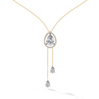 Artistic-Shape Diamond Necklace by Aupulent Jewellery 100% certified lab grown diamonds