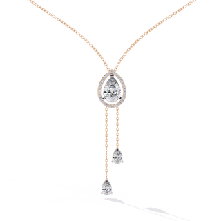 Artistic-Shape Diamond Necklace by Aupulent Jewellery 100% certified lab grown diamonds