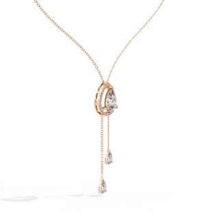 Artistic-Shape Diamond Necklace by Aupulent Jewellery 100% certified lab grown diamonds
