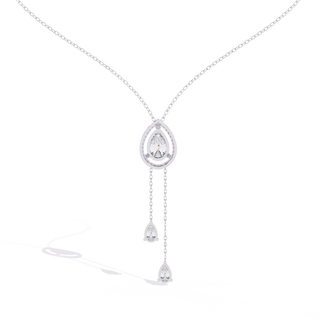Artistic-Shape Diamond Necklace by Aupulent Jewellery 100% certified lab grown diamonds