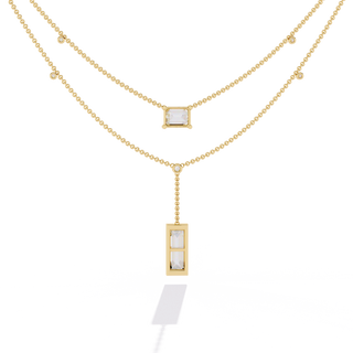 Mixed-Cut Diamond Necklace by Aupulent Jewellery 100% certified lab grown diamonds