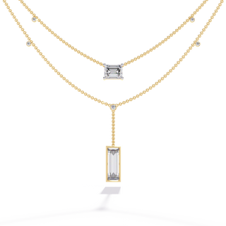 Mixed-Cut Diamond Necklace by Aupulent Jewellery 100% certified lab grown diamonds