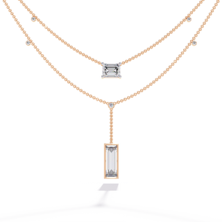 Mixed-Cut Diamond Necklace by Aupulent Jewellery 100% certified lab grown diamonds