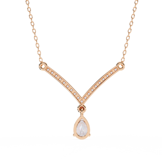 Dual-Shape Diamond Necklace by Aupulent Jewellery 100% certified lab grown diamonds