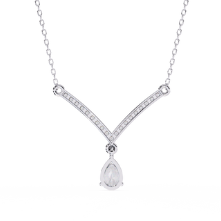 Dual-Shape Diamond Necklace by Aupulent Jewellery 100% certified lab grown diamonds