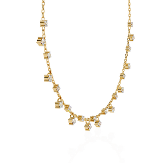 Round Diamond Necklace by Aupulent Jewellery 100% certified lab grown diamonds