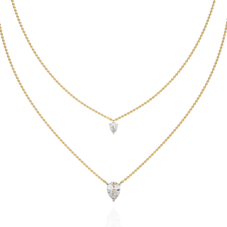 Pear Diamond Statement by Aupulent Jewellery 100% certified lab grown diamonds