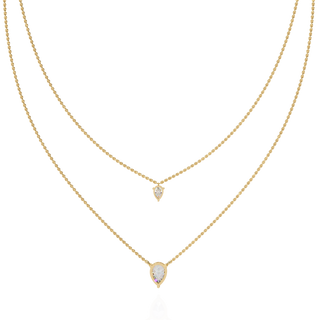 Pear Diamond Statement by Aupulent Jewellery 100% certified lab grown diamonds