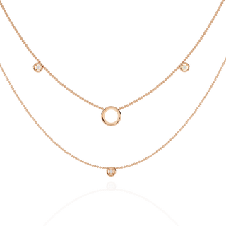 Classic Round Diamond Necklace by Aupulent Jewellery 100% certified lab grown diamonds