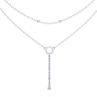 Multi-Shape Diamond Necklace by Aupulent Jewellery 100% certified lab grown diamonds