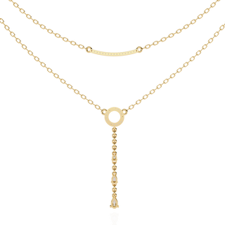Multi-Shape Diamond Necklace by Aupulent Jewellery 100% certified lab grown diamonds