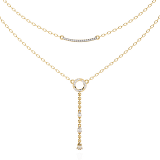 Multi-Shape Diamond Necklace by Aupulent Jewellery 100% certified lab grown diamonds