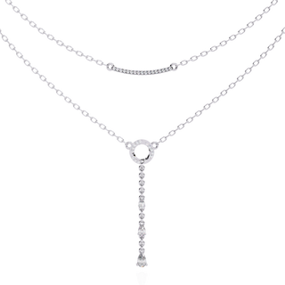 Multi-Shape Diamond Necklace by Aupulent Jewellery 100% certified lab grown diamonds