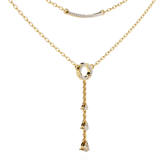 Multi-Shape Diamond Necklace by Aupulent Jewellery 100% certified lab grown diamonds