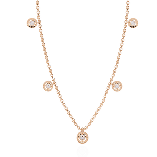 Statement Round Diamond Necklace by Aupulent Jewellery 100% certified lab grown diamonds