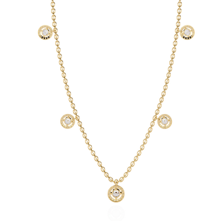 Statement Round Diamond Necklace by Aupulent Jewellery 100% certified lab grown diamonds