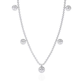 Statement Round Diamond Necklace by Aupulent Jewellery 100% certified lab grown diamonds
