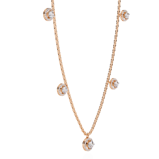 Statement Round Diamond Necklace by Aupulent Jewellery 100% certified lab grown diamonds