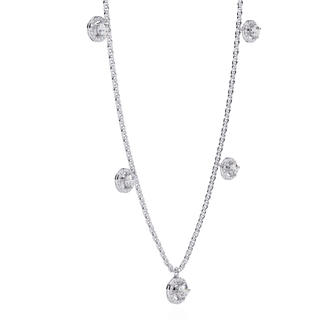 Statement Round Diamond Necklace by Aupulent Jewellery 100% certified lab grown diamonds
