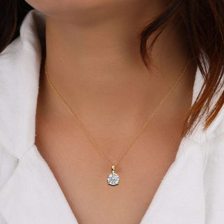 Modern Round Pendant by Aupulent Jewellery 100% certified lab grown diamonds