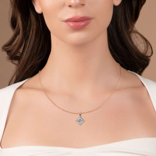 Princess Statement Pendant by Aupulent Jewellery 100% certified lab grown diamonds