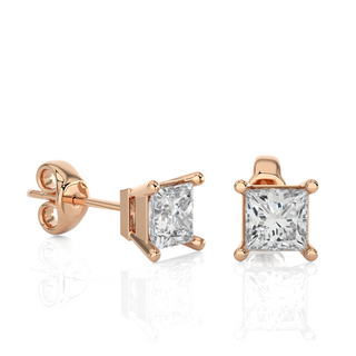 The Princess-Cut Tiffany Studs by Aupulent Jewellery 100% certified lab grown diamonds