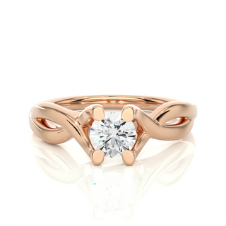 The Twin-Knot Flame Ring  by Aupulent Jewellery 100% certified lab grown diamonds