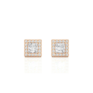 The Shining Square Studs by Aupulent Jewellery 100% certified lab grown diamonds