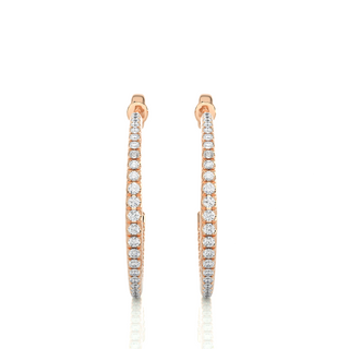 Hypnotic Half-Hoop Studs by Aupulent Jewellery 100% certified lab grown diamonds