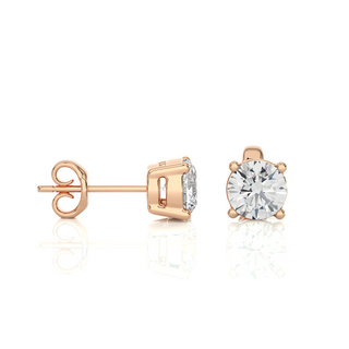 2.00 Carat Round Brilliant Lab-Grown Diamond Stud Earrings by Aupulent Jewellery 100% certified lab grown diamonds