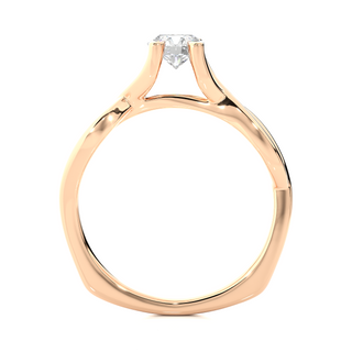 The Twin-Knot Flame Ring  by Aupulent Jewellery 100% certified lab grown diamonds