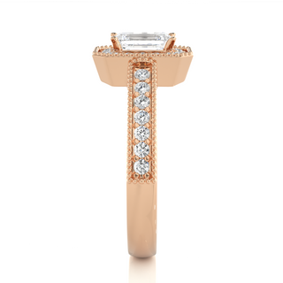 The Emerald-Cut Majesty Ring Mock by Aupulent Jewellery 100% certified lab grown diamonds