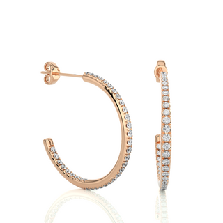 Hypnotic Half-Hoop Studs by Aupulent Jewellery 100% certified lab grown diamonds
