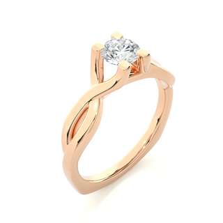 The Twin-Knot Flame Ring  by Aupulent Jewellery 100% certified lab grown diamonds
