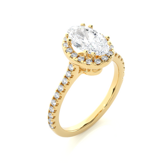 The Oval Elegance Ring by Aupulent Jewellery 100% certified lab grown diamonds
