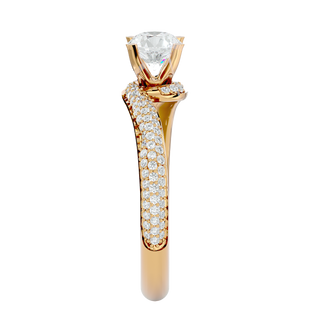 The Twisted Gemstone Ring by Aupulent Jewellery 100% certified lab grown diamonds