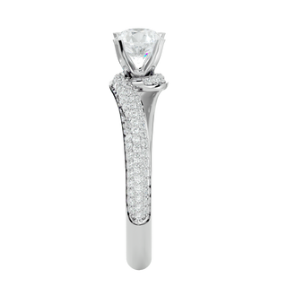 The Twisted Gemstone Ring by Aupulent Jewellery 100% certified lab grown diamonds