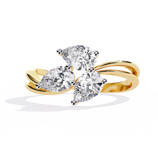 Pear Trilogy Ring