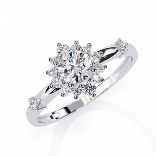 Floral Diamond Ring
