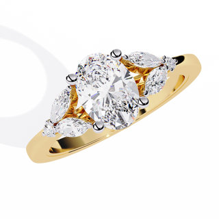 Mixed-Cut Statement Ring