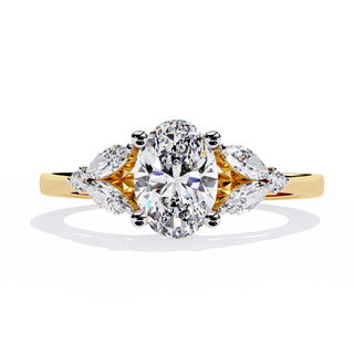 Mixed-Cut Statement Ring