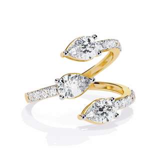 Trio Pear Ring