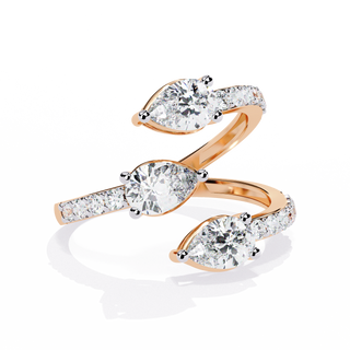 Trio Pear Ring