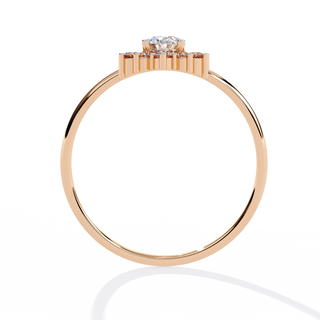 Oval Cluster Ring