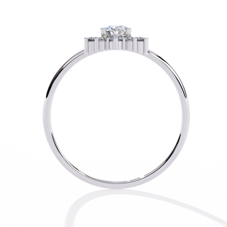 Oval Cluster Ring
