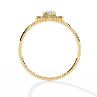 Oval Cluster Ring